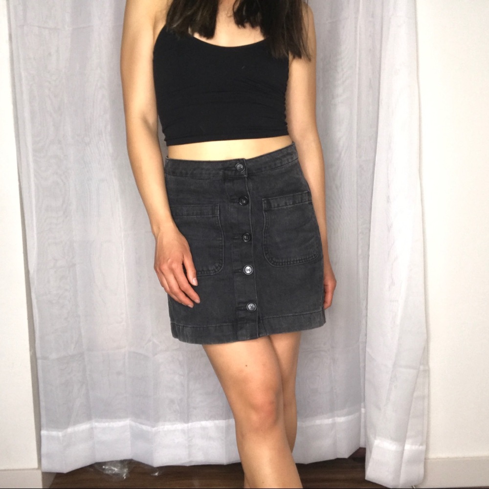 SOLD Free People button up skirt - Picture 2 of 8